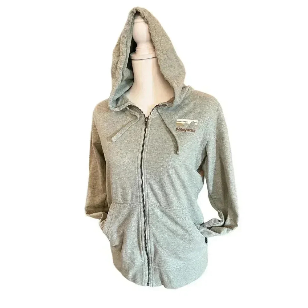 PATAGONIA full zip womens hoodie classic logo size small